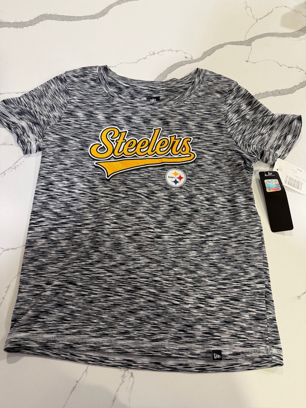 Pittsburgh Steelers Athletic T-Shirt women small very stretchy small